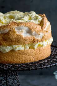 Lemon Angel Food Cake With Preserved Lemon Curd Recipe Recipe In 2020 Lemon Angel Food Cake Angel Food Cake Recipes