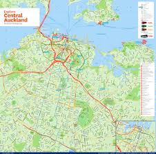 From roads and footpaths, to cycling, parking and public transport. Auckland Karte Auckland Map New Zealand Neuseeland