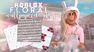 Pink nursery speedbuild | roblox adopt me menina fazendo coração com as mãos roblox wallpaper. Bloxburg Floral Aesthetic Wallpaper Decal Id Codes Part 2 Youtube