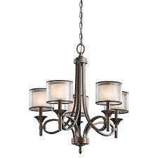 Get ceiling lights from target to save money and time. Kichler Lacey Mission Bronze Finish 5 Light Chandelier Kl Lacey5 Mb Tiffany Lighting Direct