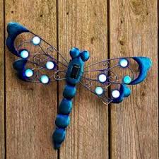Solar Powered Garden Wall Art Light Up Hang Hanging Yard Outdoor Home Decor New Solar Garden Garden Wall Garden Wall Art