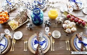 The dinner or supper setting: Christmas Morning Breakfast Table Setting