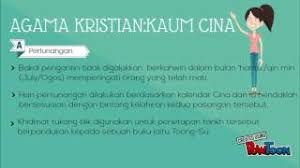 Seperti masyarakat melayu, kaum cina juga mempunyai beberapa pantang larang semasa mengandung yang masih diikuti sehingga hari ini. Powtoon Pantang Larang Agama
