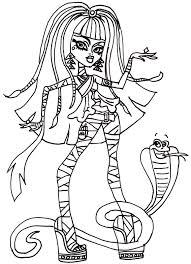 Monster high is more than just a cash cow franchise for mattel, it has become somewhat a toy that a teenage girl must own. Online Coloring Pages Coloring Page Mummy With A Snake Monster High Download Print Coloring Page