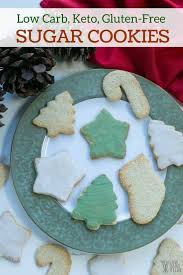 Looking for a low sugar cookie without any nasty fake stuff? Keto Sugar Cookies Sugar Free Gluten Free Low Carb Yum