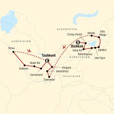 This map was created by a user. Kasachstan Kirgisische Republik Tadschikistan Usbekistan Erlebnisreisen In Der Gruppe 2020 2021 Erlebnisrundreisen De