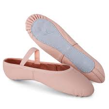 ¿tienes dudas con las tallas? Zapatillas De Ballet Domyos Nina Y Mujer Suela Entera Piel Rosa