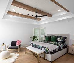 The beauty of any room is magnified many times over and provides a feeling of luxury and high end, without the high price traditionally associated with this elegant feature. Transitional Primary Bedroom Living Room Ceiling Tray Ceiling Bedroom Master Bedroom Ceiling