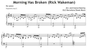 Morning Has Broken Piano Sheet Music Free Epic Sheet Music