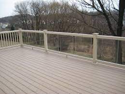 Composite Deck With Glass Rail Building A Deck Diy Deck Deck Designs Backyard