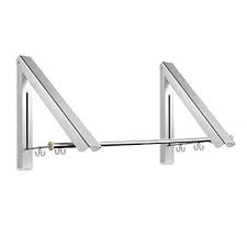 His rack is made of stainless steel to ensure that it lasts for many. Ofkpo Wall Mounted Clothes Hanger Indoor Or Outdoor Clothes Drying Rack Retractable Aluminium Clothes Hanger 2 Pack Folded Stainless Steel Tube Buy Online In Andorra At Andorra Desertcart Com Productid 67579489