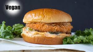 The Best Vegan Spicy Chicken Sandwich Popeyes Style Youtube