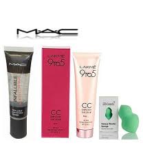 Ultimate Combo Of Mac Primer Lakme Cc Cream Makeup Blender