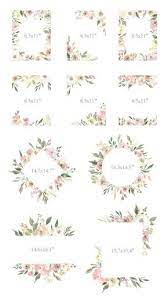 Acquerello Floreale Clipart Cornici Bordi Accordi Luce Fiori Etsy Clip Art Frames Borders Wedding Flower Clips Floral Watercolor