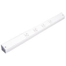 Task Lighting Apt24 4w P Wt 120 Volt 15 Amp 4 Outlet Tamper Resistant Angle Power Strip White Power Strips Power Strips Multi Outlet Converters Wiring Devices