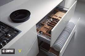 The step 180 pulls out of an inch and a half of cabinet space & provides access to 6 feet. 15 Drawer Ideas To Help You Organize Your Kitchen Eatwell101