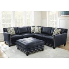 Nailhead trim (5) tufted cushions (2). Leather Nailhead Sectional Ideas On Foter
