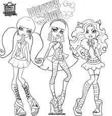 ⭐ free printable monster high coloring book. Monster High Free Printable Coloring Pages For Kids