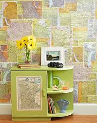 10 Ideas For Decorating With Maps Map Crafts Map Decor Decor