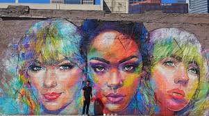 A Mural of Taylor Swift, Rihanna and Billie Eilish Pops Up
