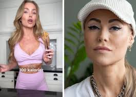 Influenser Caroline Berg Eriksen kritiseres for kalorifokus i video.