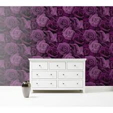 Arthouse Wallpaper Austin Rose Purple Purple Home Decor Purple Wallpaper Bedroom Purple Wallpaper