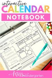 Calendar Notebooks For First Grade In 2020 Calendar Math Everyday Math Calendar Notebook