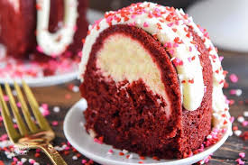 The texture is rich and tender, the flavor has that signature hint of chocolate, and the color is the perfect shade of deep red velvet. Red Velvet Cream Cheese Bundt Cake Dixie Crystals
