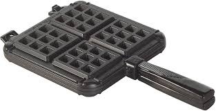 A waffle iron or waffle maker is a utensil or appliance used to cook waffles. Amazon Com Nordicware 15040 Cast Aluminum Stovetop Belgium Waffle Iron Electric Waffle Irons Kitchen Dining