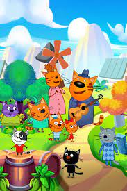 cartoon three cats wallpaper art collage art wallpaper cat wallpaper collage art