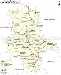 It covers an area of 20,447.7 square kilometres (7,894.9 sq mi). Sachsen Anhalt Map