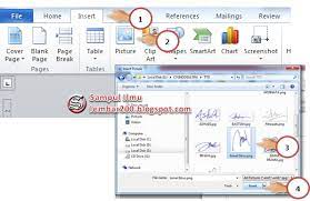Maybe you would like to learn more about one of these? Cara Mudah Memasang Tanda Tangan Di Ms Word Sampul Ilmu