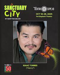 Post-show chat and post-show friends and family time! 🎭❤️ A wonderful wrap  up to our first weekend of performances for SANCTUARY CITY at  @teatro_espejo @fatelephanttheatre