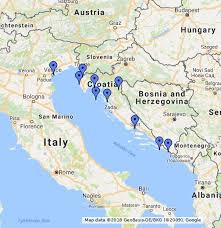 Croacia, oficialmente república de croacia, es uno de los veintisiete estados soberanos que forman la unión europea, el cual está ubicado entre europa central, europa meridional y el mar adriático; Croacia Google My Maps