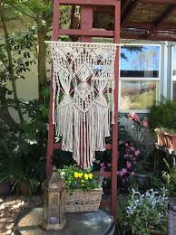 So let's not waste any more time and delve into some of the finest and easy to try diy macrame wall hanging ideas to get heavily inspired to try some. Macrame Wall Hanging Macrame Home Decor Wall Art Boho Wall Tapestry Garden Art Wall Art 70 Macrame Wall Hanging Macrame Wall Large Macrame Wall Hanging