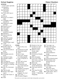 Fall crossword puzzle i printable 1st 6th grade familyeducation. Array Printable Crossword Puzzles Online
