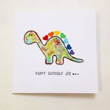 Get the best deal for dinosaurs birthday greeting cards & invitations from the largest online selection at ebay.com. Dinosaur Birthday Card Rainbow Boys Card Handmade Personalised Girls Card Cute Colourful Child S Card Kids Card Baby Dinosaur Keepsake S Dnem Rozhdeniya
