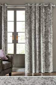 Buy Crushed Velvet Eyelet Curtains From The Next Uk Online Shop Crushed Velvet Living Room Grey Curtains Living Room Velvet Curtains Bedroom