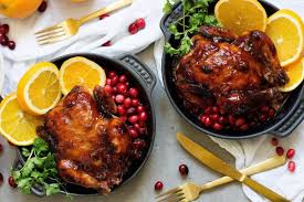 Every part of the chicken turns out juicy and so flavorful with that mediterranean olive oil and herbs rub. Cornish Hen Recipe With Cranberry Orange Glaze Unicorns In The Kitchen
