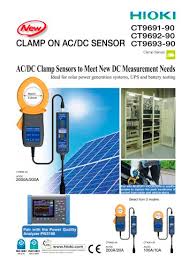 When voltage is detected, the led lights red along with an audio signal.• top primary supply level. Hioki Ct969x 90 Ac Dc Clamp On Sensor Series Hioki E E Corporation Pdf Catalogs Technical Documentation Brochure