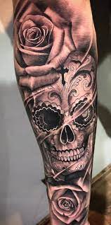Many will look at the image of a skull and assume the worst. 50 Skull Rose Tattoos Meanings Tattoo Designs More