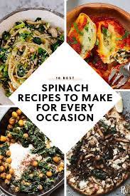 18 Easy Spinach Recipes To Make For Breakfast Lunch And Dinner Spinach Recipes Easy Spinach Recipes Recipes