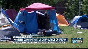 The campground has rv and tent camping and offers flush toilets and drinking water but there are no showers and no electric, water, or sewer hookups. Cmpd Clarifies The Department Has No Plans To Move Out The Homeless Community In Tent City