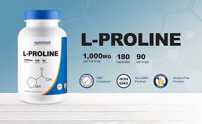 Amazon.com: Nutricost L-Proline 1000mg, 180 Capsules (90 Servings) - 500mg  Per Cap, Non-GMO, Gluten Free : Health & Household