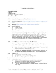 Chart Review Protocol Template Irb Institutional Review Board