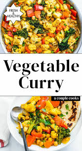 Easy Vegetable Curry 30 Minutes A Couple Cooks Recipe Vegetable Curry Vegetable Curry Recipes Easy Vegetable Curry