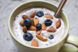 Blueberry And Almond Yogurt The Fast 800 Almond Yogurt Food Yogurt Recipes