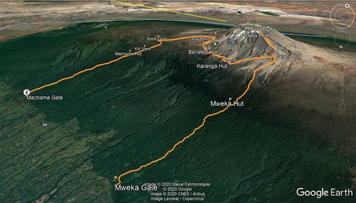 Machame Route Map – Machame Route