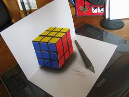 It first saw the light of day back in 1974; Amazing Drawings On Twitter 40th Anniversary Of Rubik S Cube 3d Illusion Trickery Http T Co Jlqazzjz7s