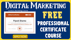 Free online courses for certifications 2021. Free Digital Marketing Course With Professional Certification Semrush Free Certification Courses Rankedia